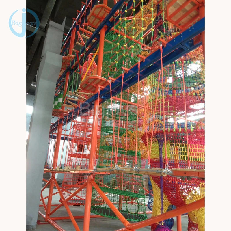 Kids Indoor Castle Park Rope Obstacle Course Equipment Supplier