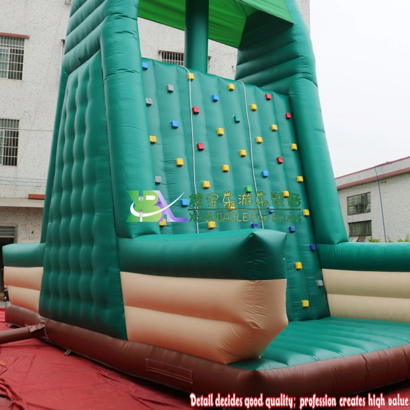 Custom Sport Game Inflatable Jumping Rock Wall, Factory Amusement Park Inflatable Rock Climbing Wall