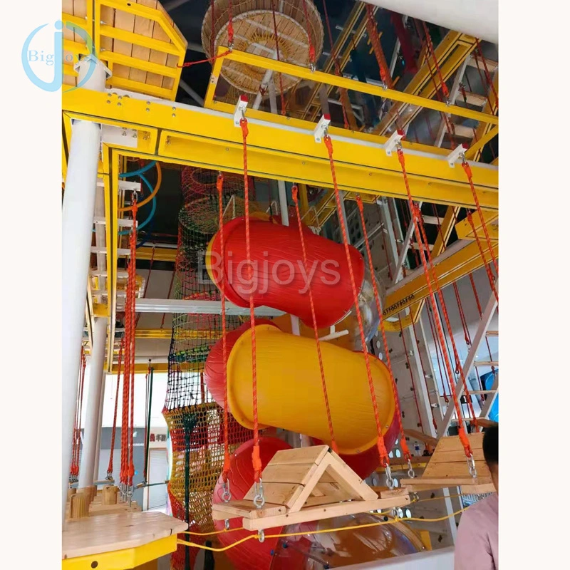 Kids Indoor Castle Park Rope Obstacle Course Equipment Supplier