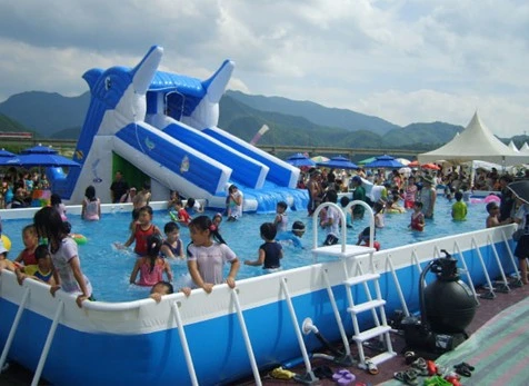 Popular Adult Children Inflatable Toys Water Slide for Water Park Frame Pool