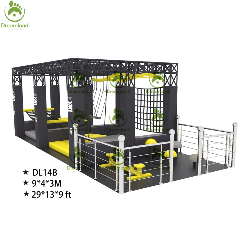 Popular Adult Kids Costomized Obstacle Fitness Equipment American Ninja Warrior Course