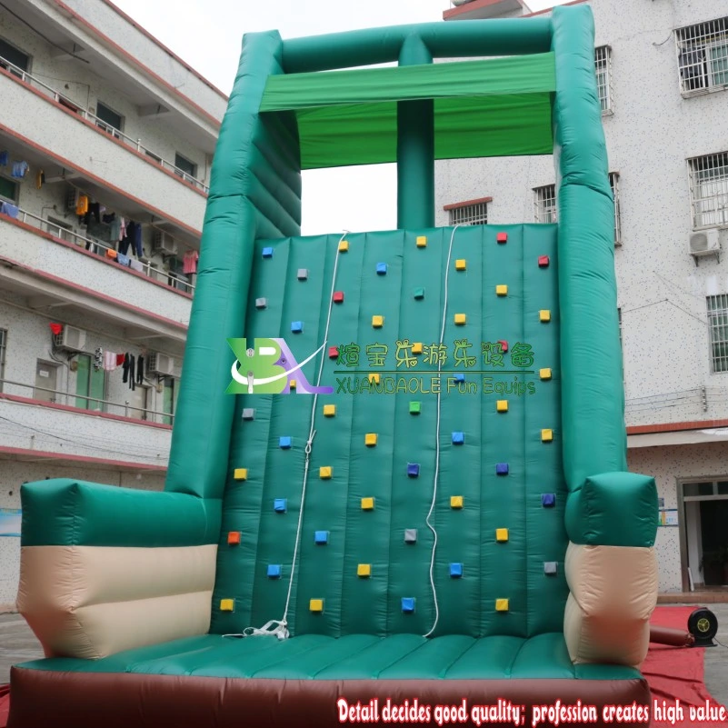 Custom Sport Game Inflatable Jumping Rock Wall, Factory Amusement Park Inflatable Rock Climbing Wall