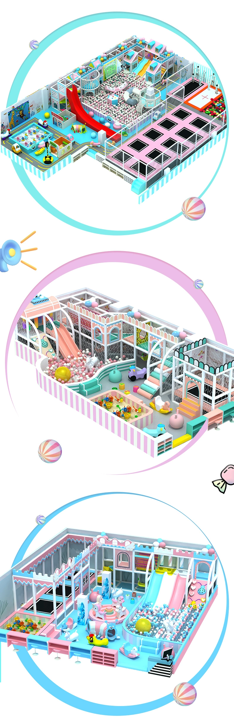 Large Indoor Playground Equipment for Shopping Malls and Supermarkets