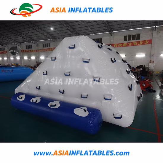 High Quality PVC Tarpaulin Inflatable Floating Iceberg Island / Iceberg Climbing Wall for Hot Sale