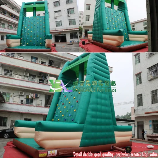 New Sport Equipment Inflatable Rock Climbing Wall for Home Garden or Amusement Park