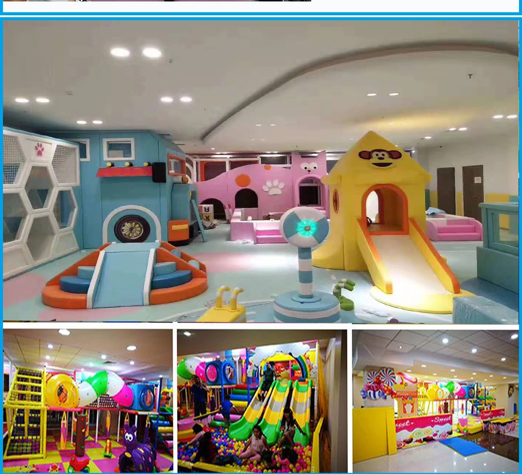 Attractive Indoor Playland Equipment Soft Padded Kids Naughty Castle