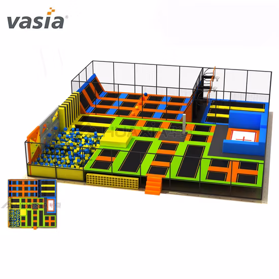 Indoor Sky Zone Large Site Customized Bungee Bed Indoor Trampoline Park