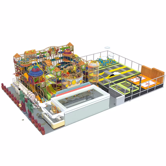 TUV Quality ASTM Approved Safety Jungle Themes Soft Material Children Indoor Playground for Kids Play Center